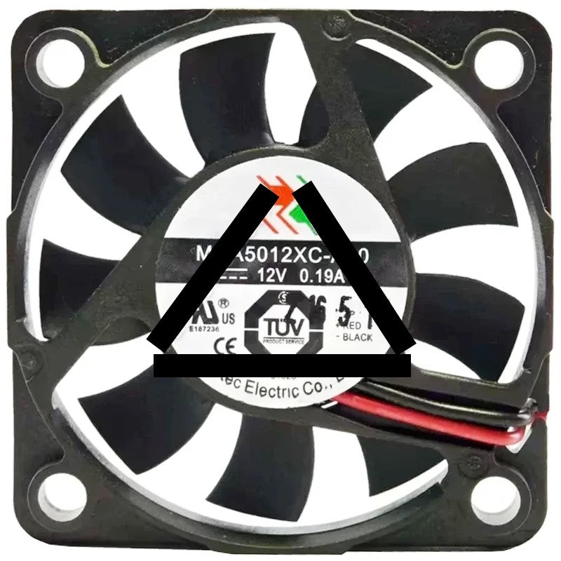 Cotec MGA5012XC-A10 DC 12V 0.19A 2 Wires Axial Cooling Fan