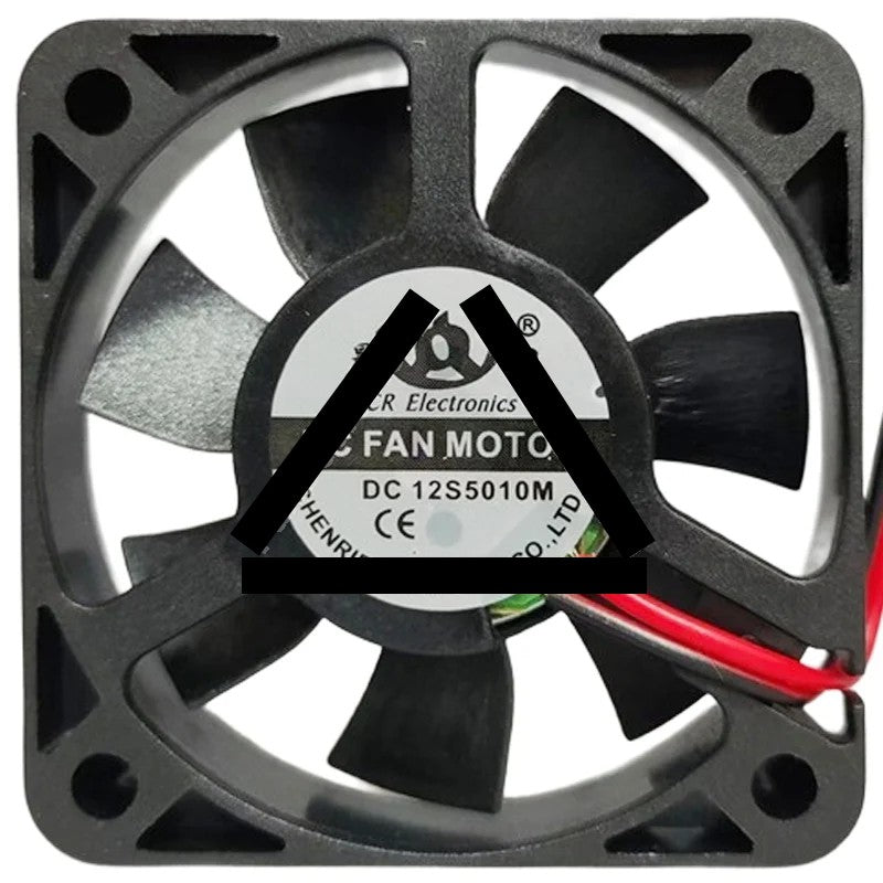 CR Electronics DC12S5010M 12V 2 Wires Axial Cooling Fan