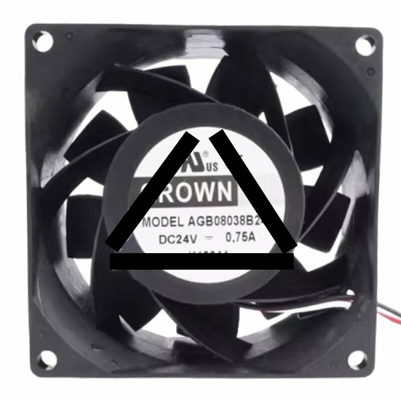 CROWN AGB08038B24H DC 24V 0.75A 8038 Axial Cooling Fan