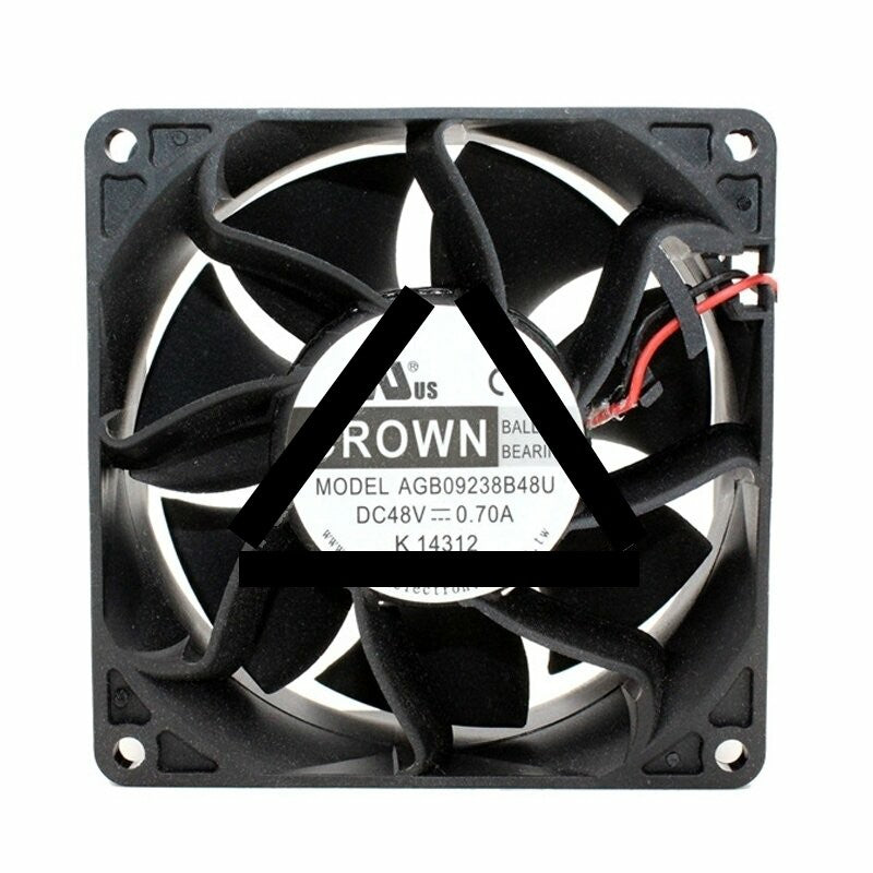 CROWN AGB09238B48U DC 48V 0.70A 2 Wires Axial Cooling Fan