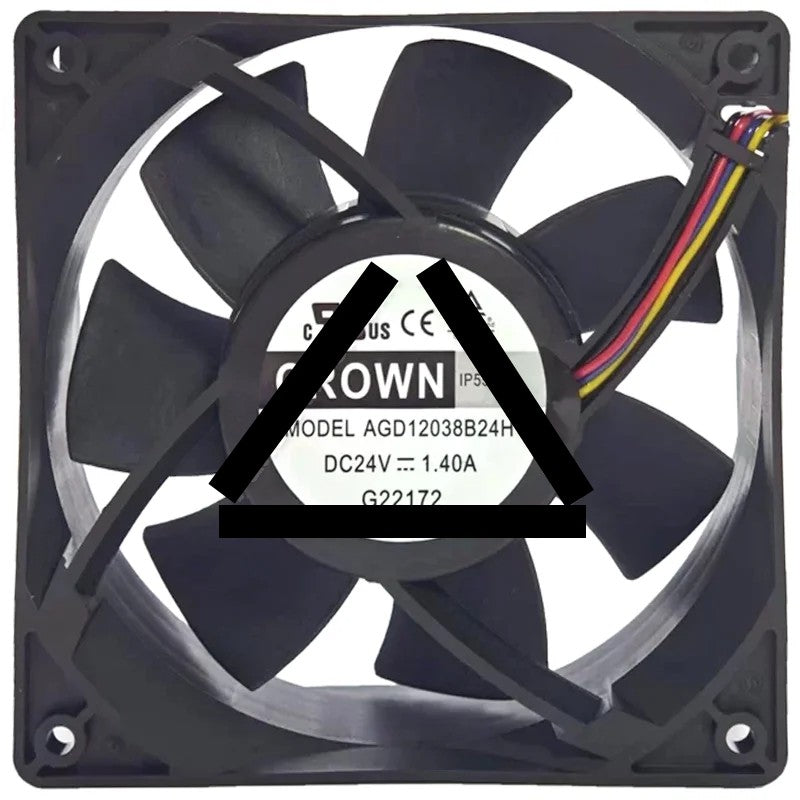 CROWN AGD12038B24H 24V 1.40A 4 Wires IP55 Waterproof Cooling Fan