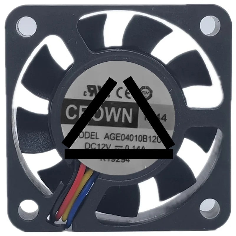 CROWN AGE04010B12U 12V 0.14A 2 / 3 / 4 Wires Cooling Fan