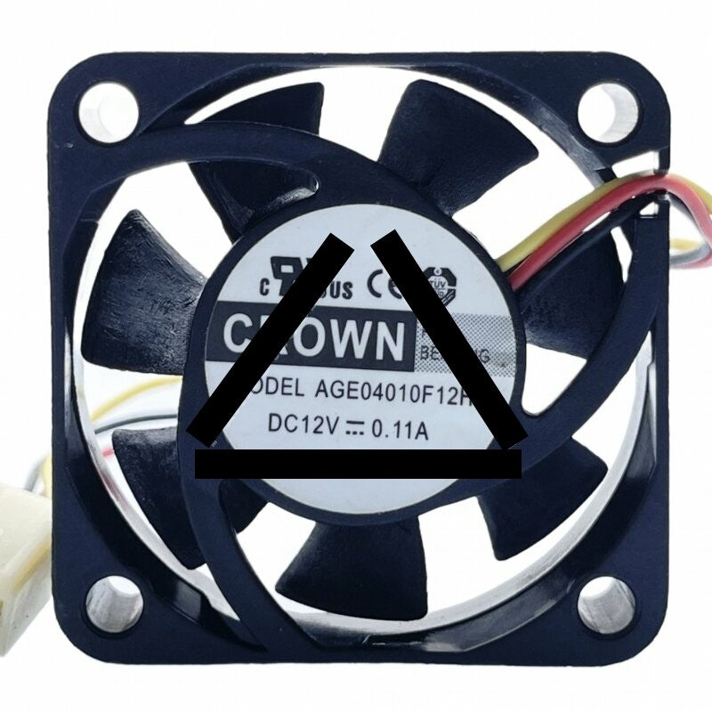 CROWN AGE04010F12H DC 12V 0.11A 4010 FMB Bearing Axial Cooling Fan