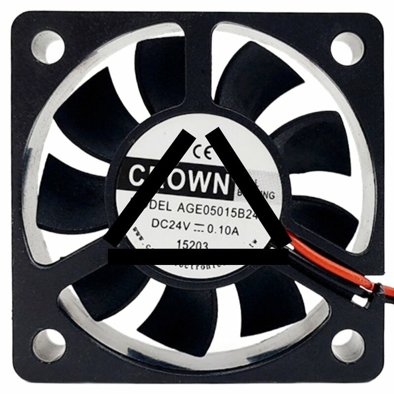 CROWN AGE05015B24H DC 24V 0.10A 5015 Ball Bearing Axial Cooling Fan