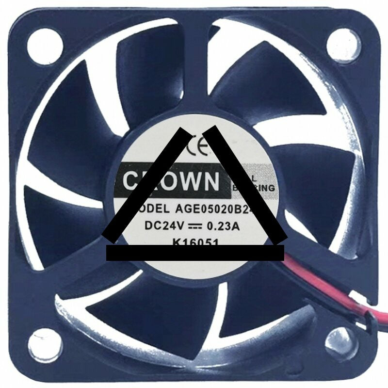CROWN AGE05020B24H 24V 0.23A 2 Wires Axial Cooling Fan