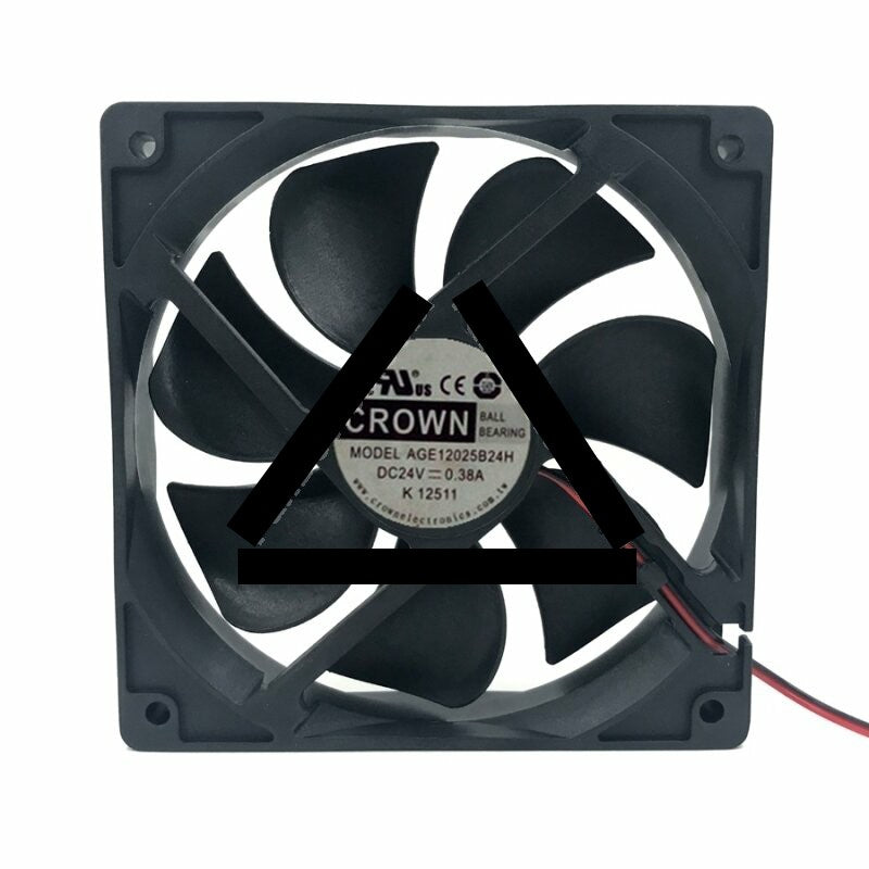 CROWN AGE12025B24H DC 24V 0.38A 2 Wires / 3 Wires / 4 Wires Axial Cooling Fan