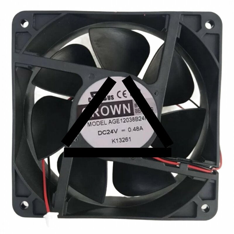 CROWN AGE12038B24H DC 24V 0.48A 12038 Axial Ball Bearing Cooling Fan