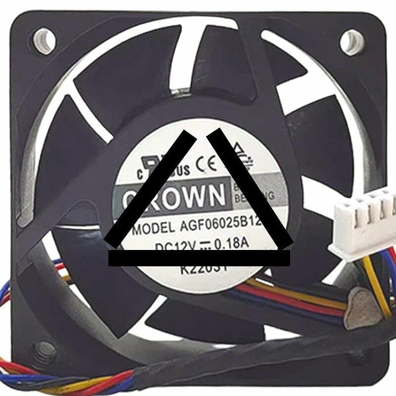 CROWN AGF06025B12M 12V 0.18A 2 / 3 / 4 Wires Cooling Fan