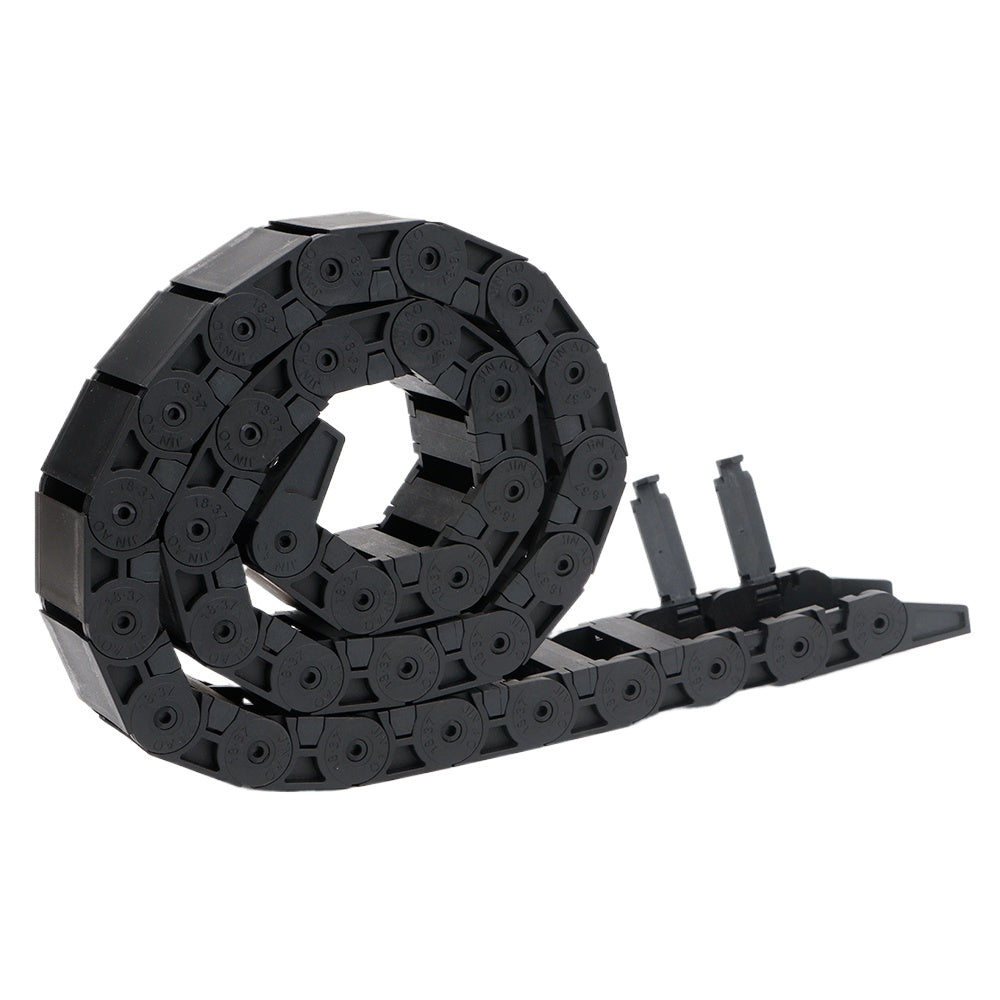 Cable Chain 18*18 18*25 18*37 18*50mm 1M Semi-Enclosed Interior Opening Wire Transmission Carrier Plastic Drag Towline