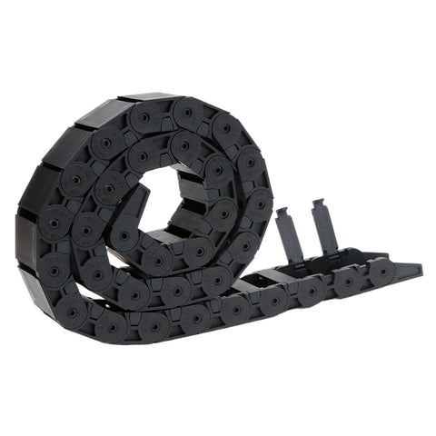 Cable Chain 18*18 18*25 18*37 18*50mm 1M Semi-Enclosed Interior Opening Wire Transmission Carrier Plastic Drag Towline