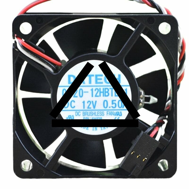 DATECH 0620-12HBTL-1 DC 12V 0.50A 2 Wires / 3 Wires / 4 Wires Axial Cooling Fan