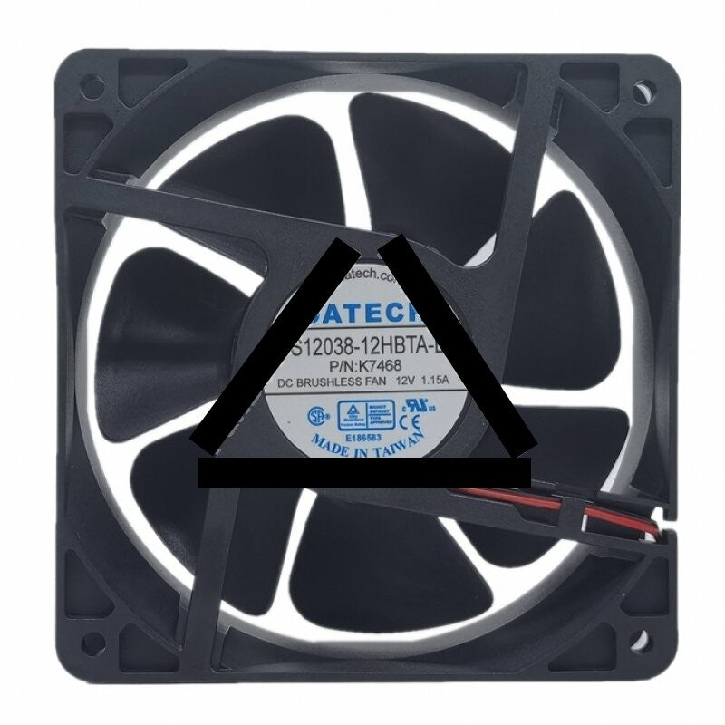 DATECH DS12038-12HBTA-B DC 12V 1.15A 12038 Axial Brushless Cooling Fan