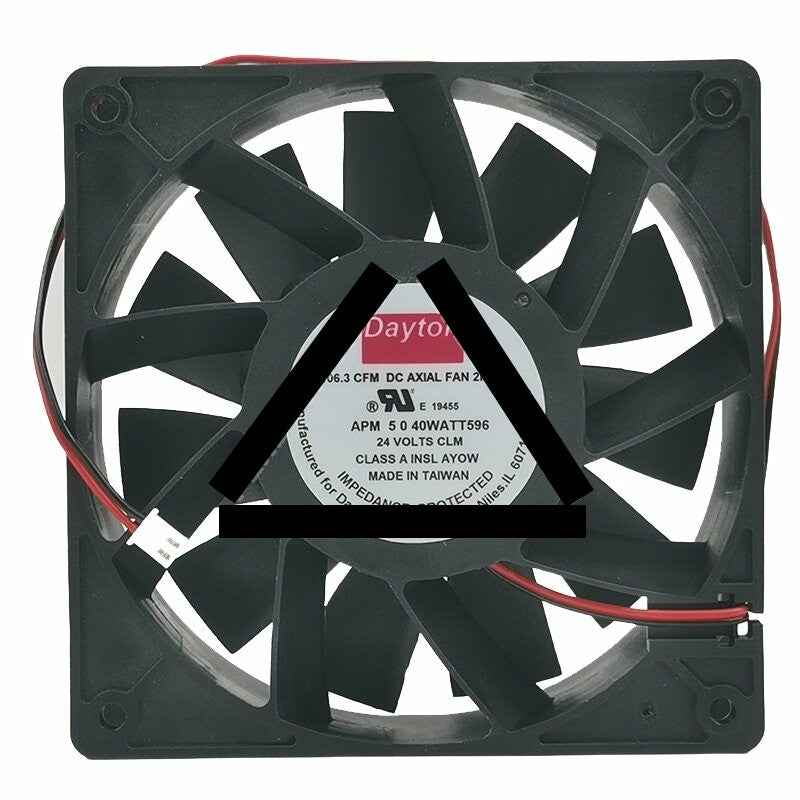 Dayton 40WATT596 DC 24V 5.0A 12038 106.3 CFM Axial Cooling Fan