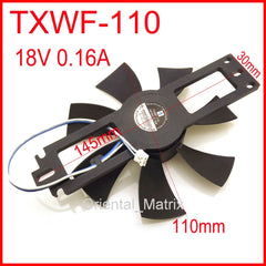 DC BRUSHLESS FAN TXWF-110 18V 0.16A For Induction Cooker Cooling Fan 2Pin