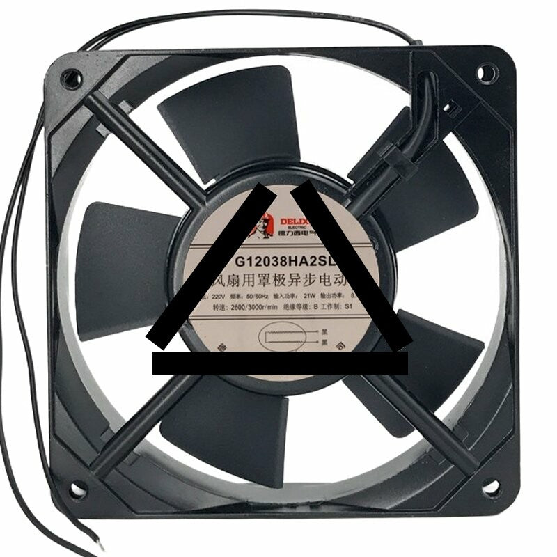 DELIXI G12038HA2SL AC 220V 21W 12038 Axial Cooling Fan