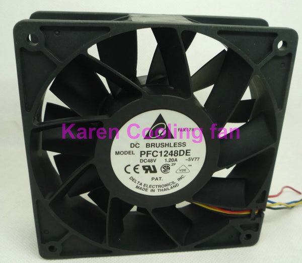 DELTA 12CM PFC1248DE PFB1248UHE 12038 48V 1.2A 4WIER Cooling fan