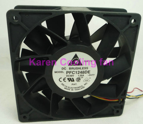 DELTA 12CM PFC1248DE PFB1248UHE 12038 48V 1.2A 4WIER Cooling fan
