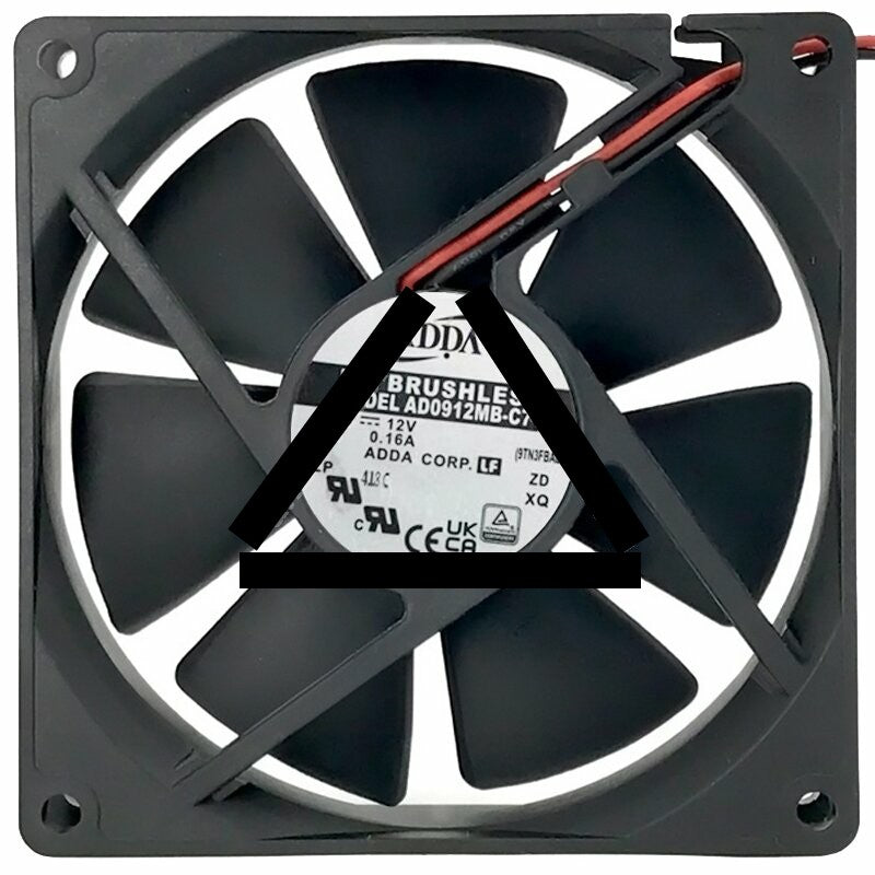 Delta AD0912MB-C71 12V 0.16A 2 Wires Axial Cooling Fan