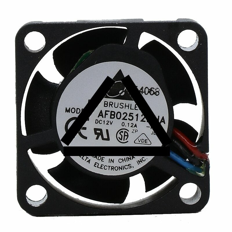 Delta AFB02512HHA DC 12V 0.12A 2 Wires / 3 Wires Axial Cooling Fan