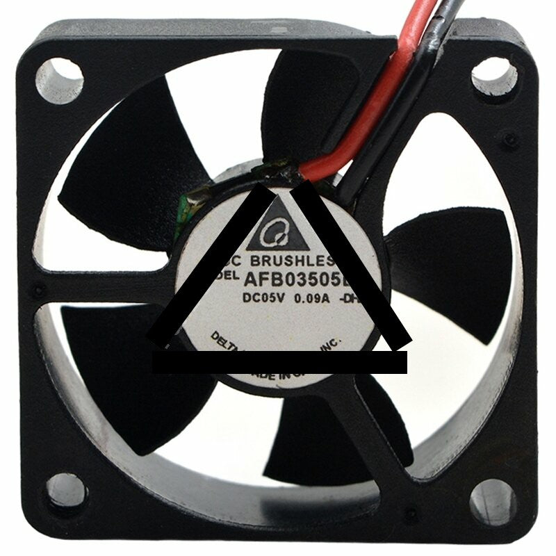 Delta AFB03505LA DC 5V 0.09A 2 Wires Brushless Axial Cooling Fan