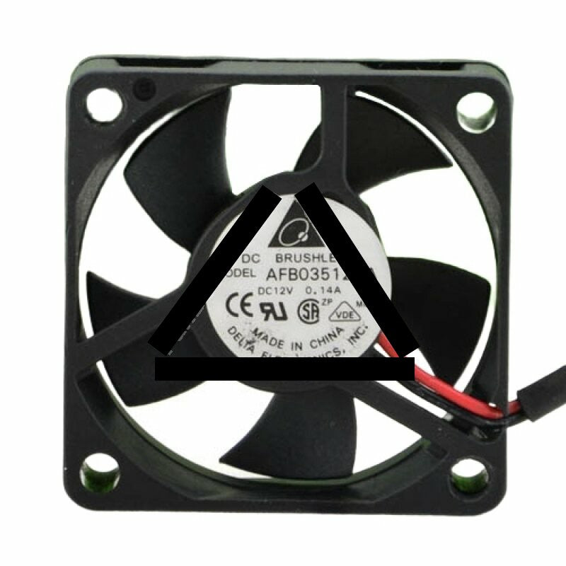 Delta AFB03512HA DC 12V 0.14A 2 Wires / 3 Wires Axial Cooling Fan