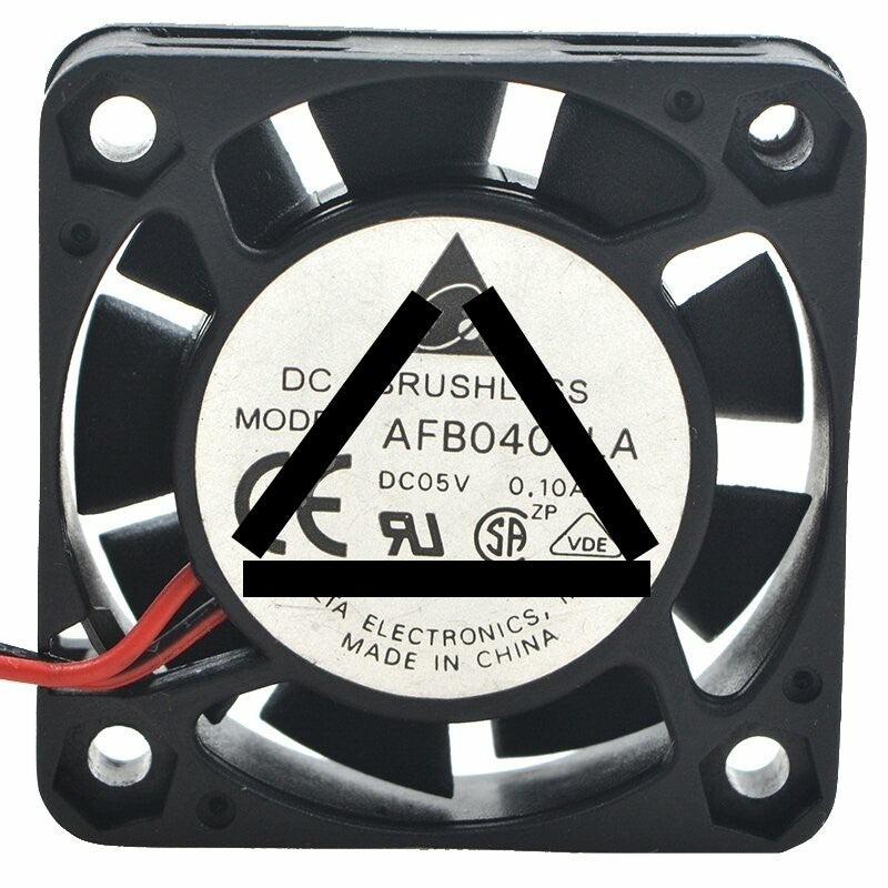 Delta AFB0405LA DC 5V 0.1A 2 Wires / 3 Wires Axial Cooling Fan