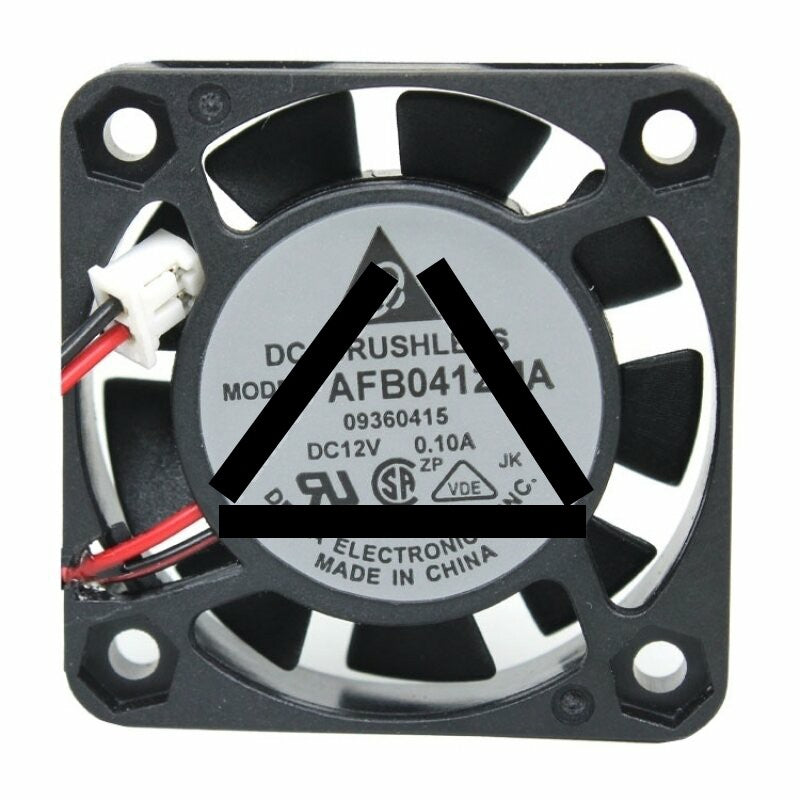 Delta AFB0412MA DC 12V 0.1A 2 Wires Axial Cooling Fan