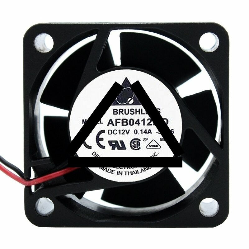 Delta AFB0412MD DC 12V 0.14A 2 Wires Axial Cooling Fan