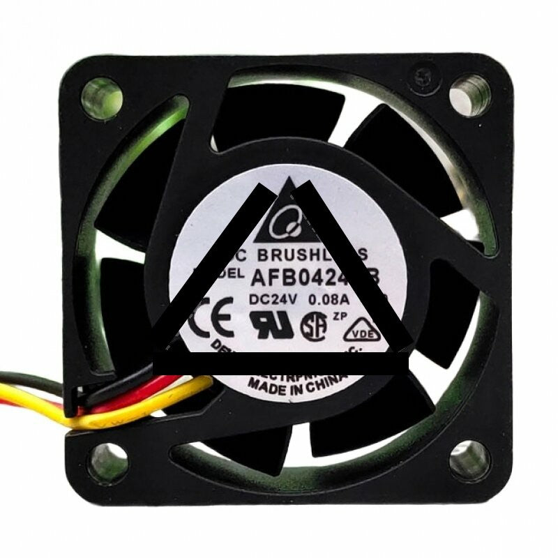 Delta AFB0424LB DC 24V 0.08A 2 Wires / 3 Wires Axial Cooling Fan