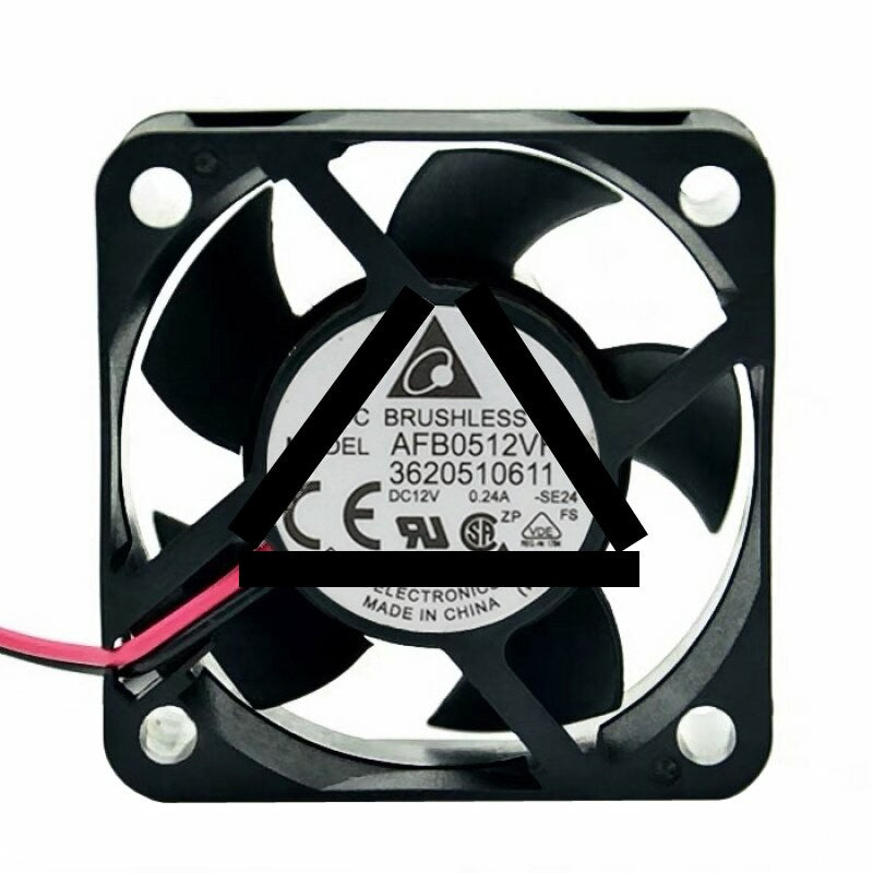 Delta AFB0512VHD DC 12V 0.24A 2 Wires / 3 Wires Axial Cooling Fan