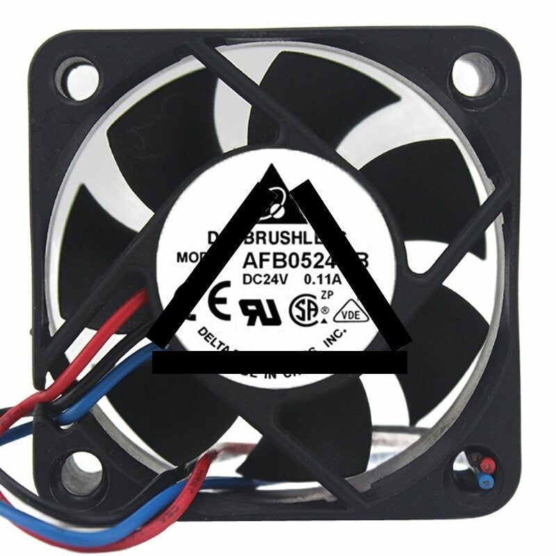 Delta AFB0524HB DC 24V 0.11A 5015 Axial Brushless Cooling Fan