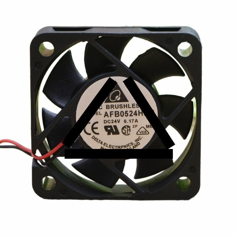 Delta AFB0524HHB DC 24V 0.17A 2 Wires Axial Cooling Fan