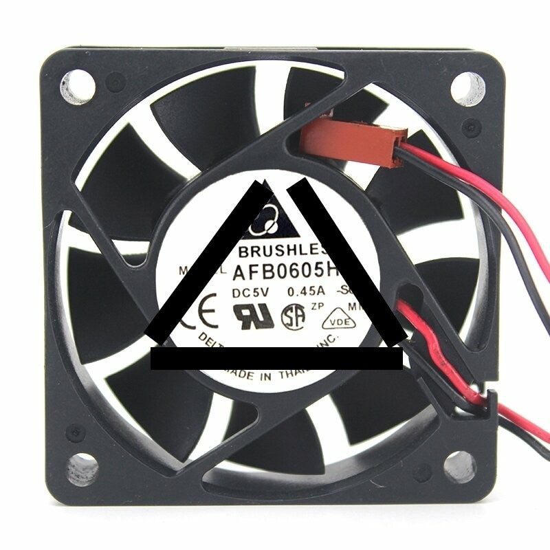 Delta AFB0605HB DC 5V 0.45A 2 Wires Axial Cooling Fan