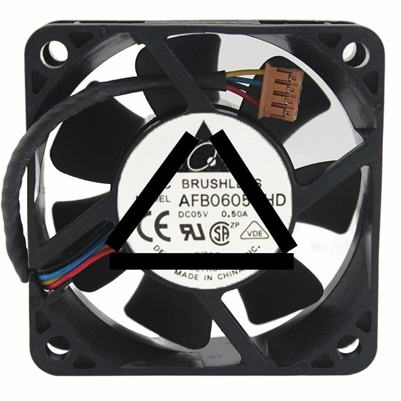 Delta AFB0605HHD DC 5V 0.50A 6020 Axial Brushless Cooling Fan