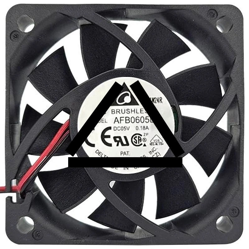 Delta AFB0605LC 5V 0.18A 2 Wires DC Brushless Axial Cooling Fan