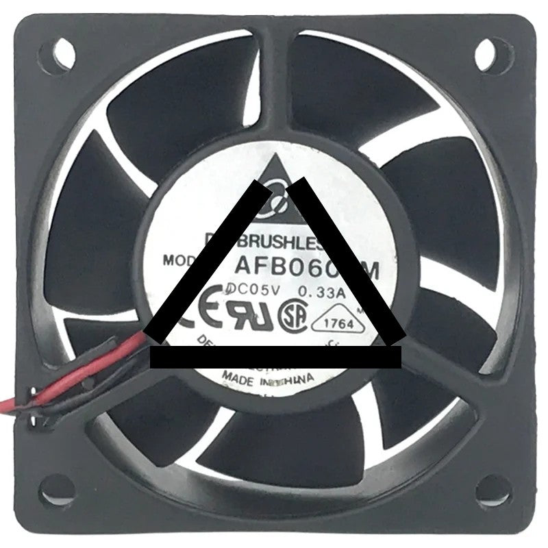 Delta AFB0605M 5V 0.33A 2 Wires DC Brushless Axial Fan