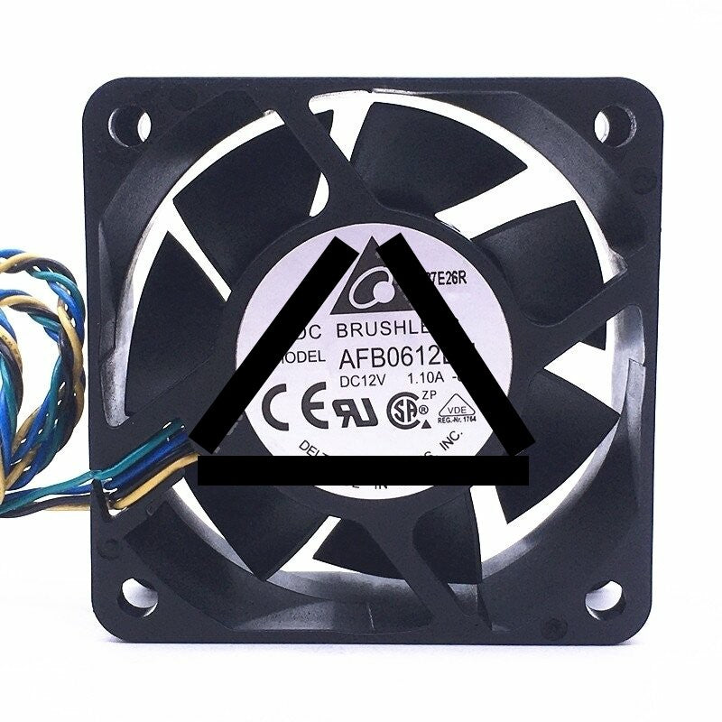 Delta AFB0612DH DC 12V 1.10A 2 Wires / 3 Wires / 4 Wires Axial Cooling Fan