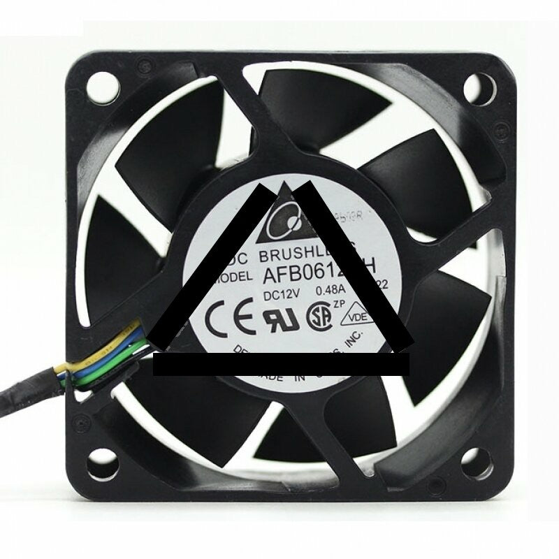 Delta AFB0612EH DC 12V 0.48A 2 Wires / 3 Wires / 4 Wires Axial Cooling Fan