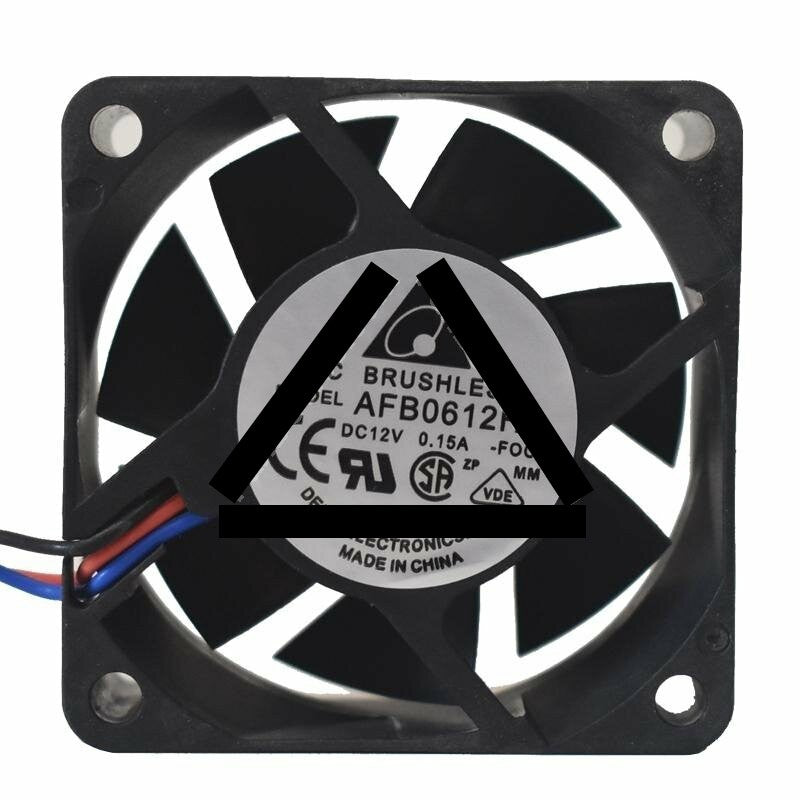 Delta AFB0612H-FOO AFB0612H-ROO DC 12V 0.15A 2 Wires / 3 Wires Axial Cooling Fan