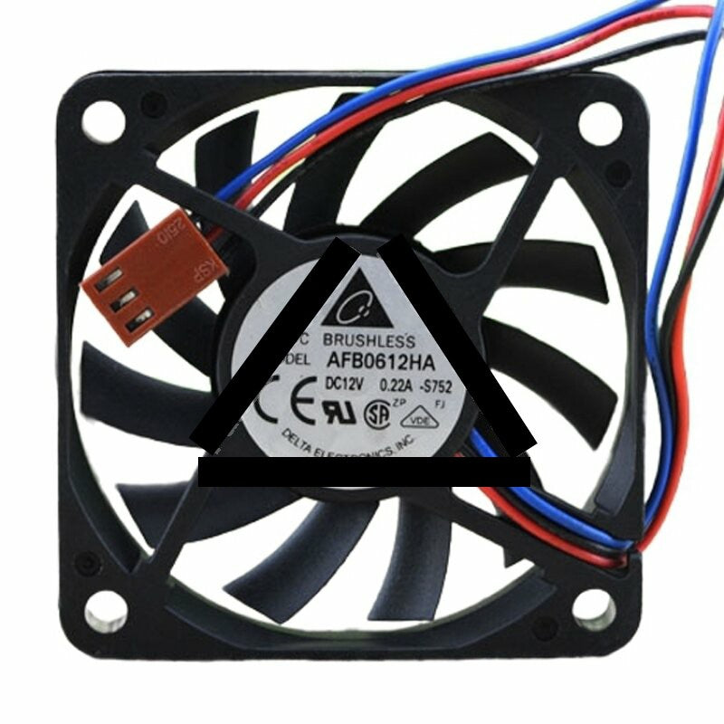 Delta AFB0612HA DC 12V 0.22A 2 Wires / 3 Wires Axial Cooling Fan