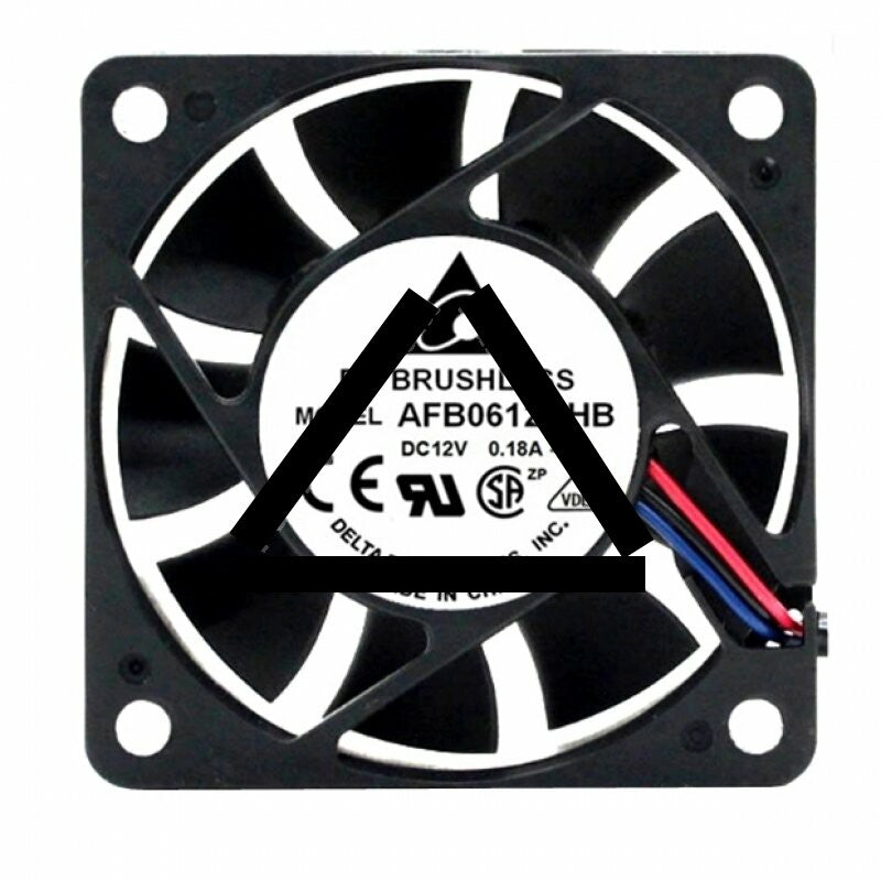 Delta AFB0612HHB DC 12V 0.18A 2 Wires / 3 Wires Axial Cooling Fan