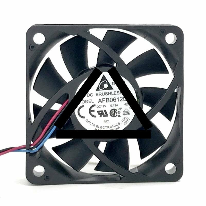 Delta AFB0612LC DC 12V 0.12A 2 Wires / 3 Wires Axial Cooling Fan