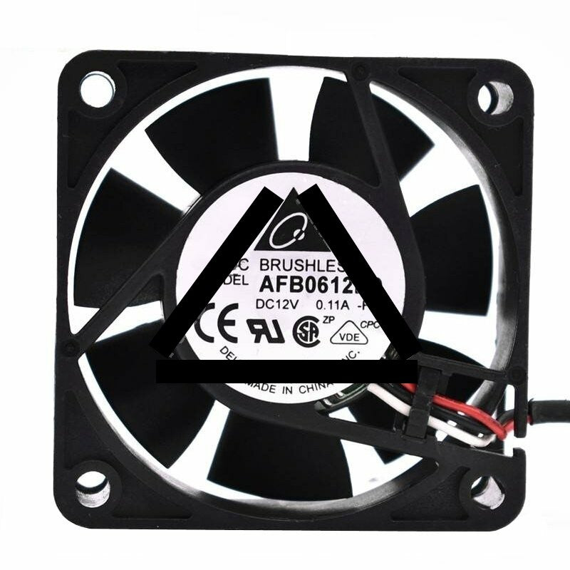 Delta AFB0612LD DC 12V 0.11A 2 Wires / 3 Wires Axial Cooling Fan