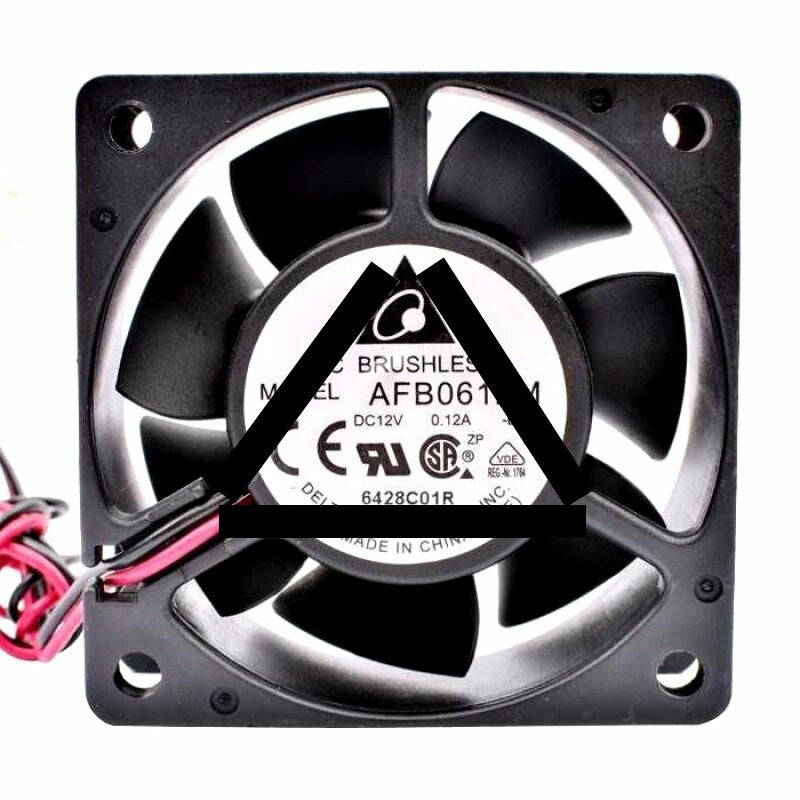 Delta AFB0612M DC 12V 0.12A 2 Wires / 3 Wires Axial Cooling Fan