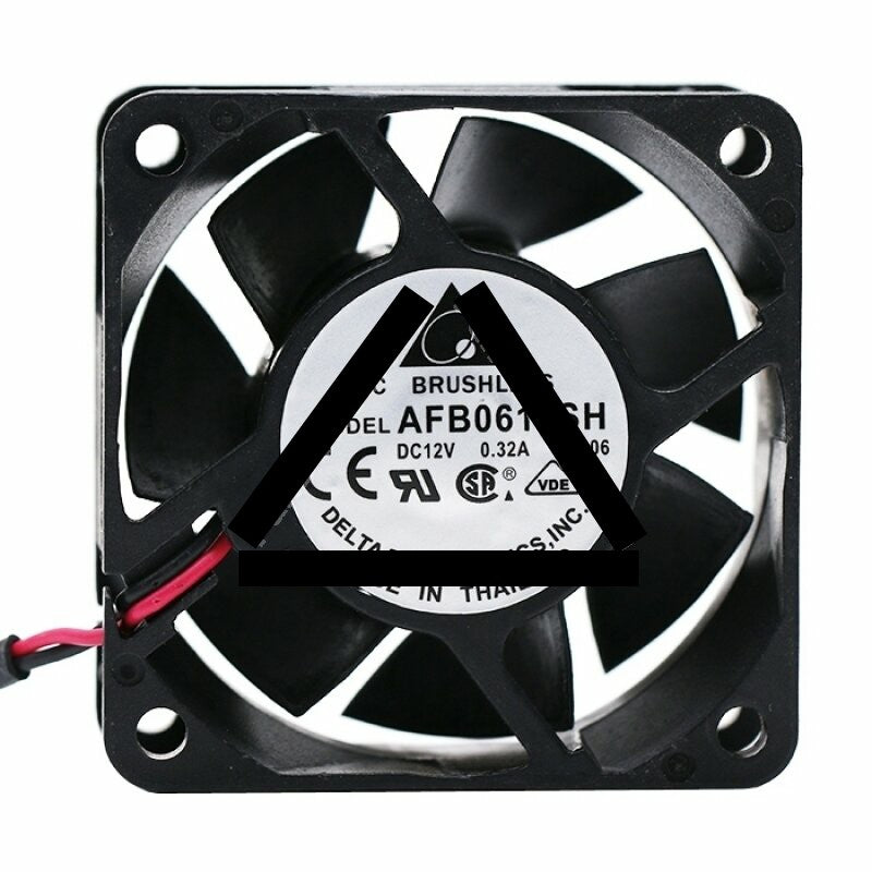 Delta AFB0612SH DC 12V 0.32A 2 Wires / 3 Wires / 4 Wires Axial Cooling Fan