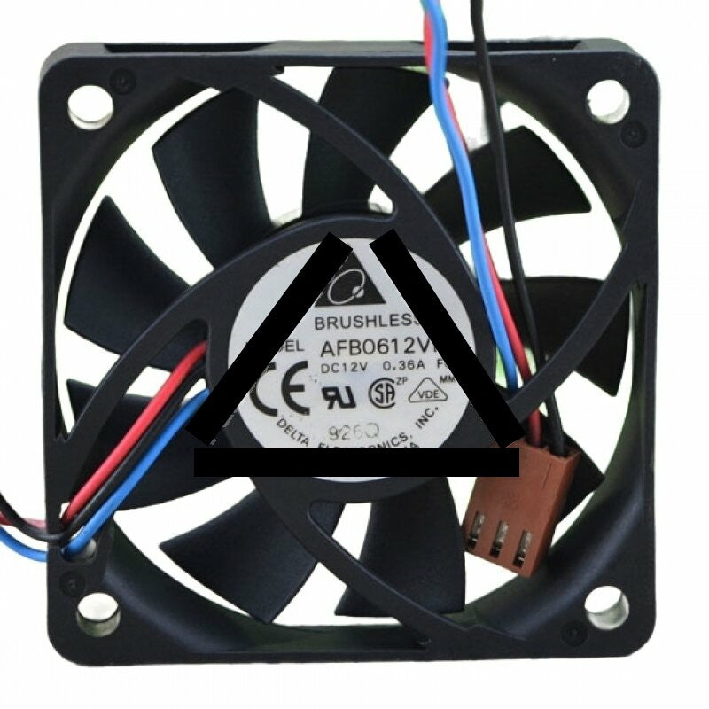 Delta AFB0612VHC DC 12V 0.36A 2 Wires / 3 Wires / 4 Wires Axial Cooling Fan