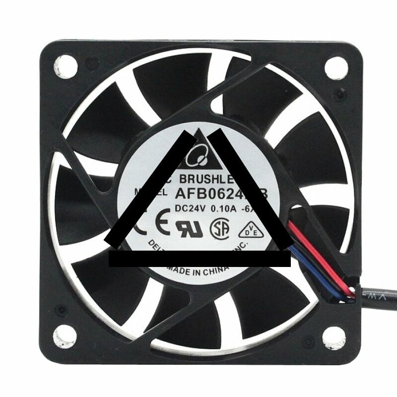 Delta AFB0624MB DC 24V 0.10A 2 Wires / 3 Wires Axial Cooling Fan