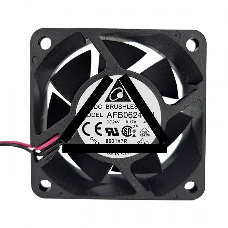 Delta AFB0624VH, AFB0624VH-A DC 24V 0.17A 2 Wires / 3 Wires / 4 Wires Axial Cooling Fan