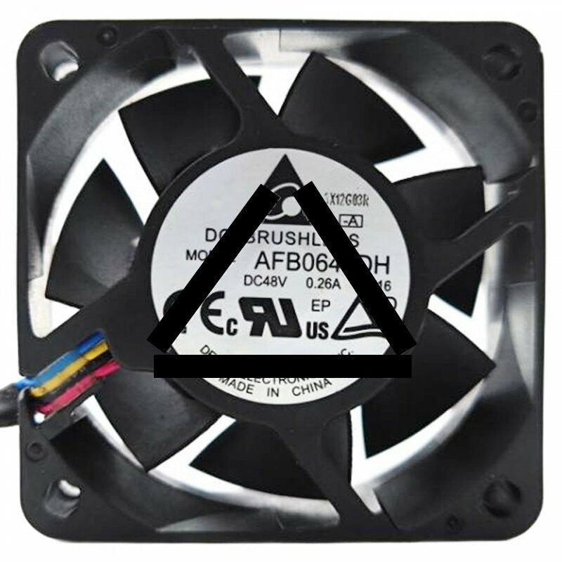 Delta AFB0648DH DC 48V 0.26A 4 Wires Brushless Axial Cooling Fan