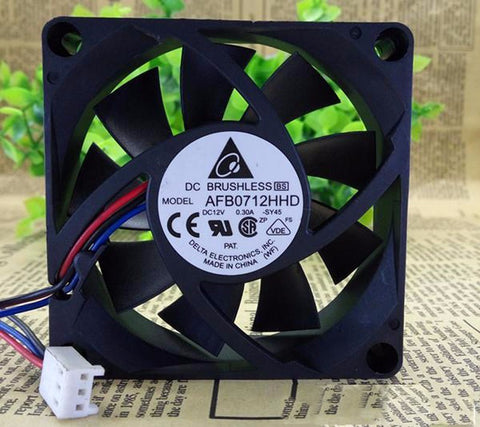 Delta AFB0712HHD 70MM 7cm 70x70x20 MM DC 12V 0.3A Server Inverter Industrial Axial Cooling Fan